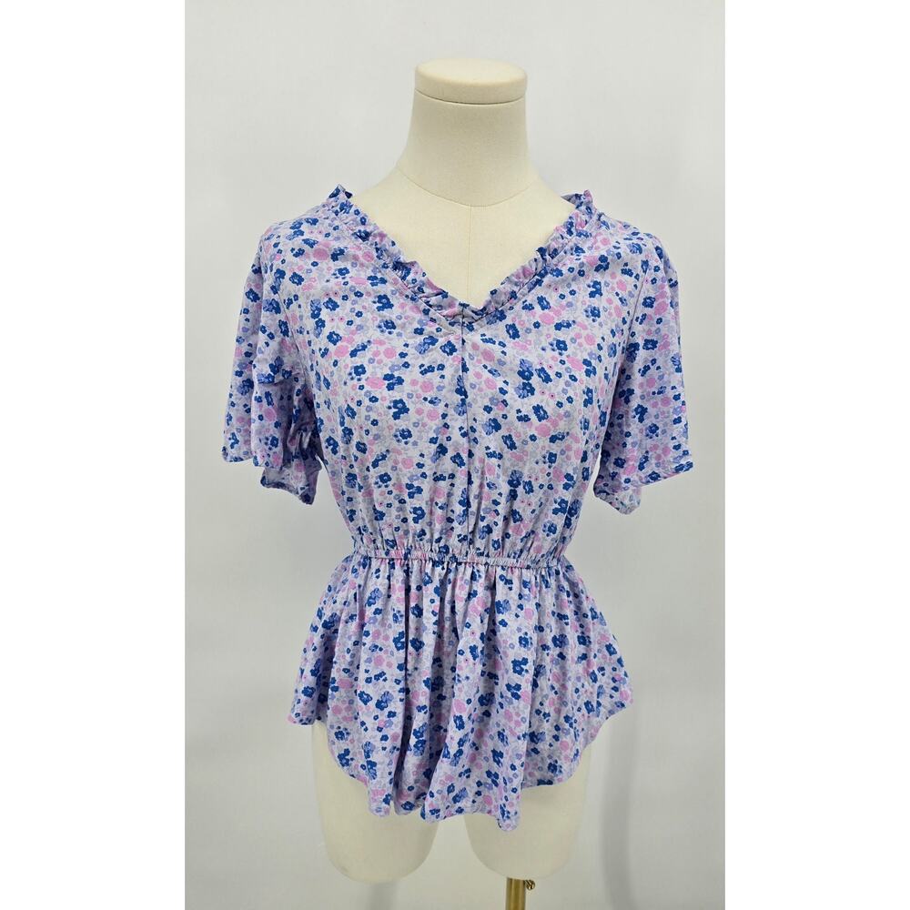 Andree by Unit Coquette Twee Summer Floral Peplum Blouse